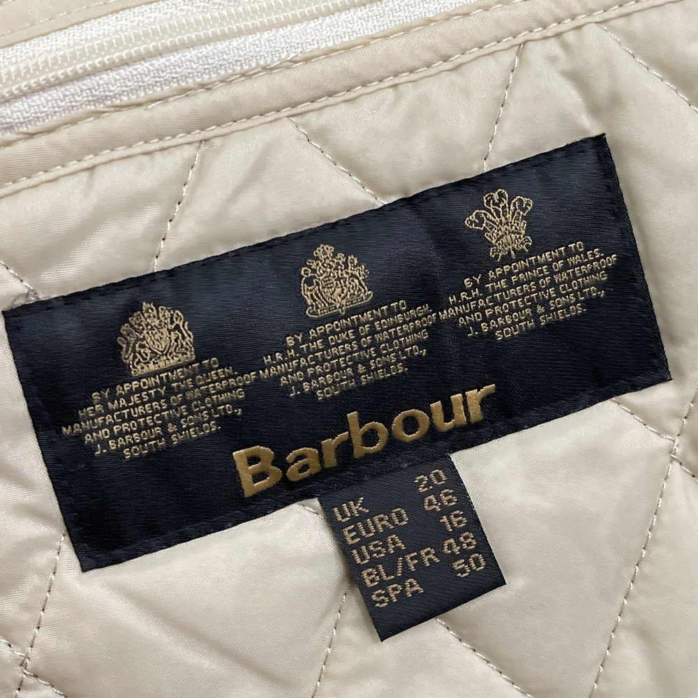 Barbour Vest Womens 16 Tan Quilted Full Zip Snap Front Wray Gilet Equestrian - Picture 8 of 14